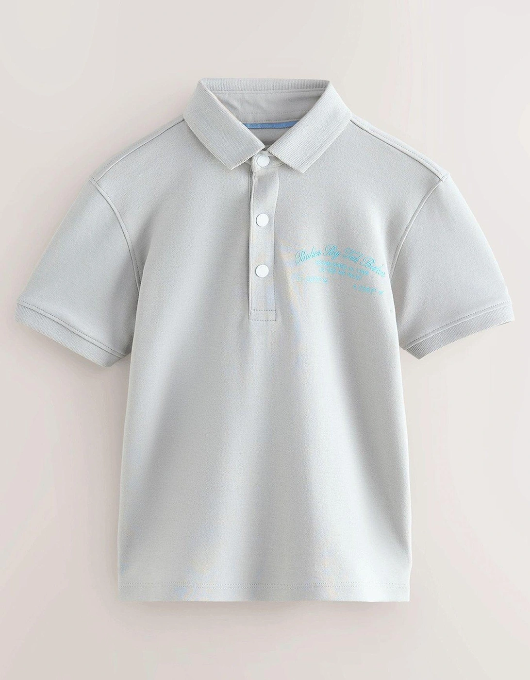 Graphic Polo Shirt - Soft Grey, 2 of 1