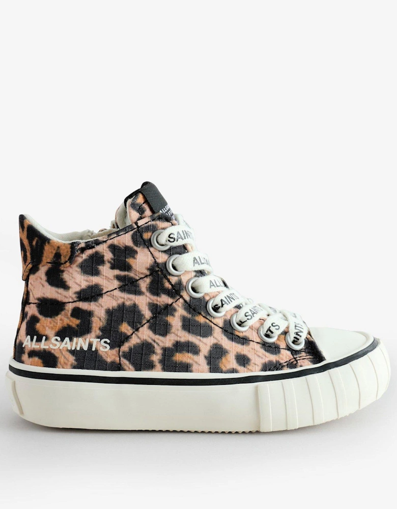 Girls Leopard Trainer - Brown