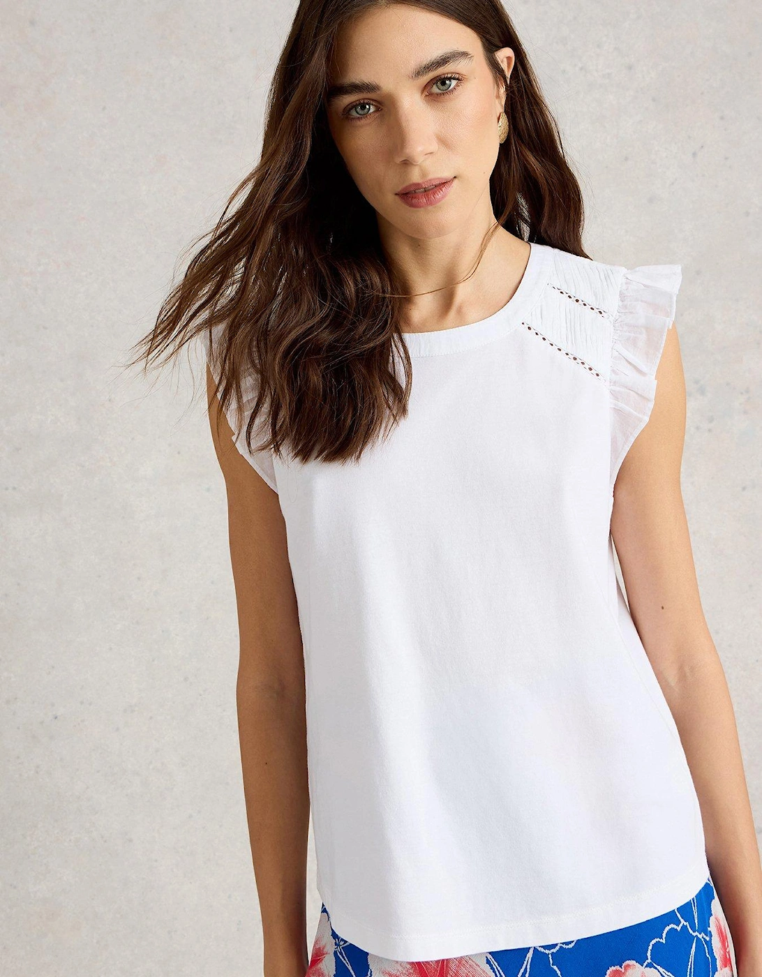 Paige Frill Mix Top, 2 of 1
