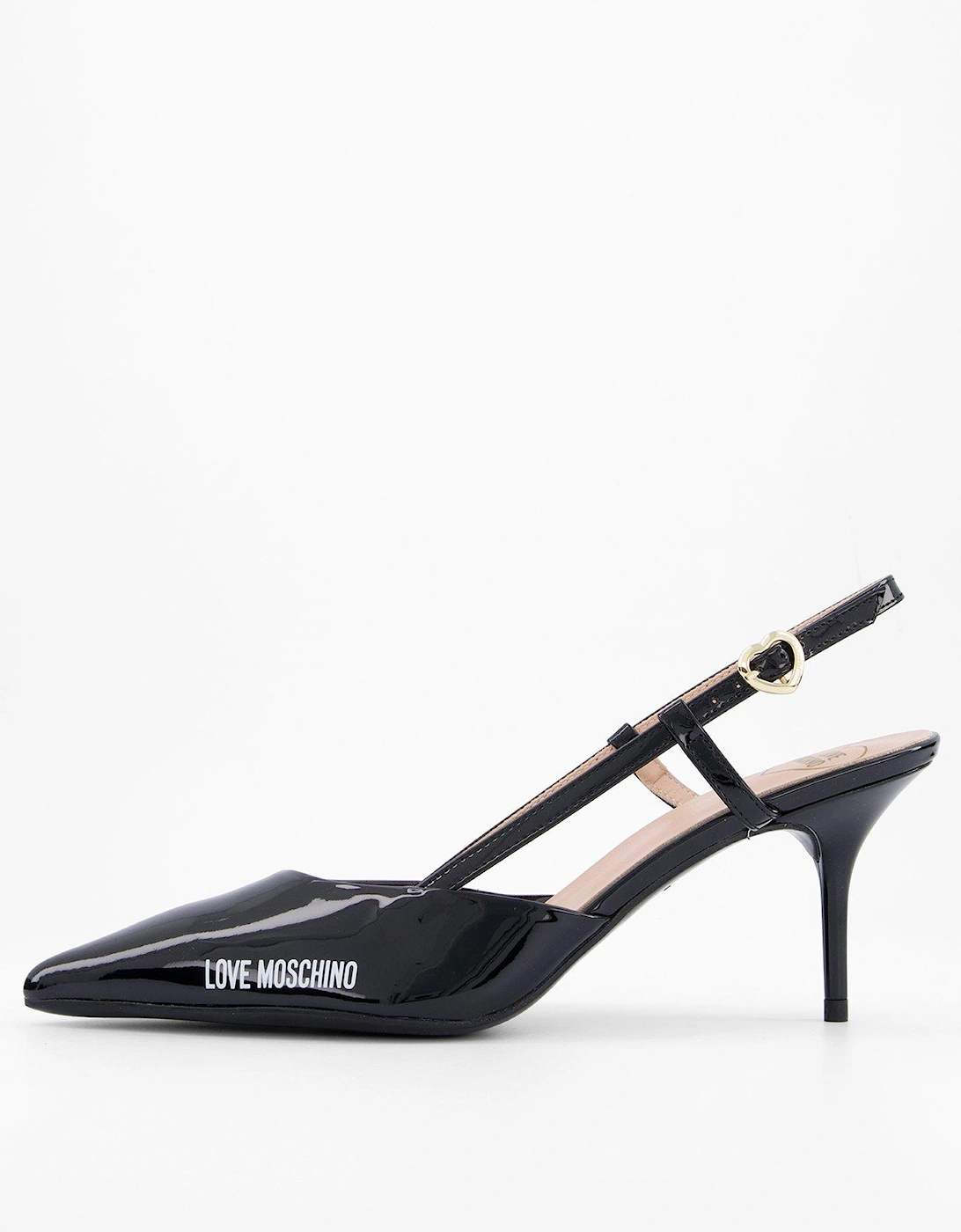 Logo Kitten Heel Court Shoe, 2 of 1