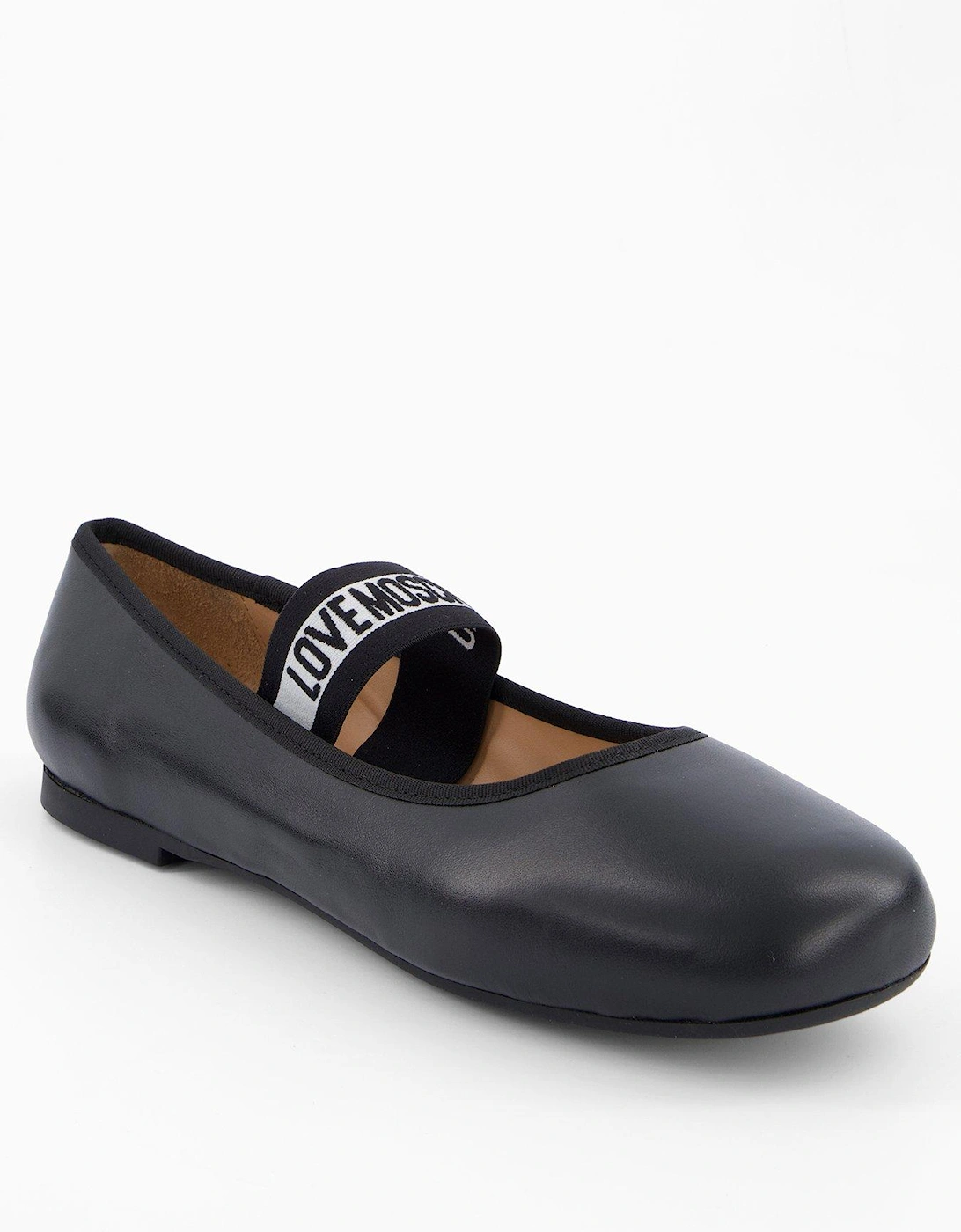 Logo Strap Ballet Flat - Black, 2 of 1