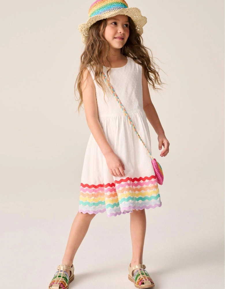 Rainbow Rikrak Dress - Pink