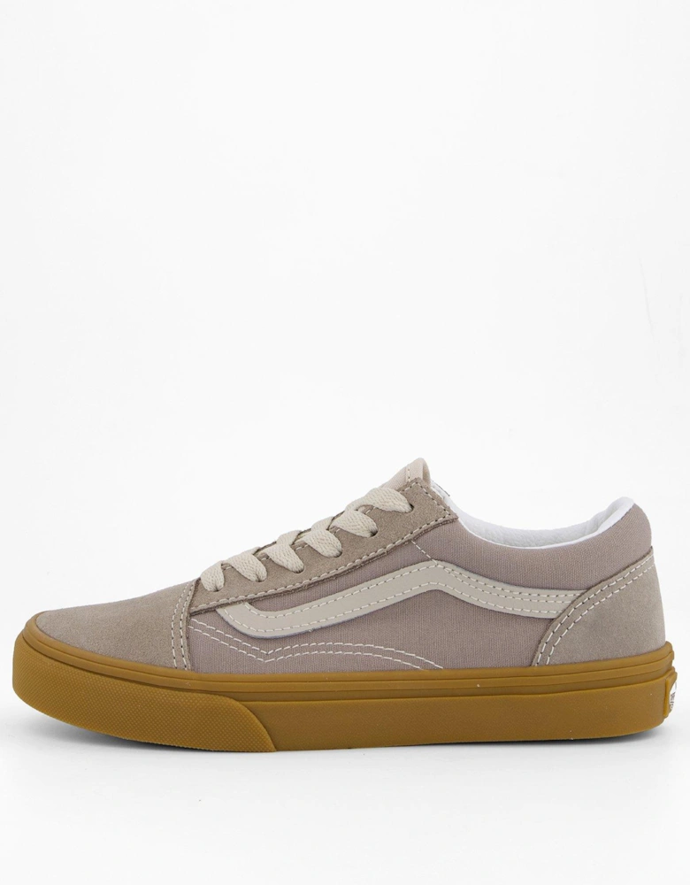 Junior Old Skool Trainers - Beige