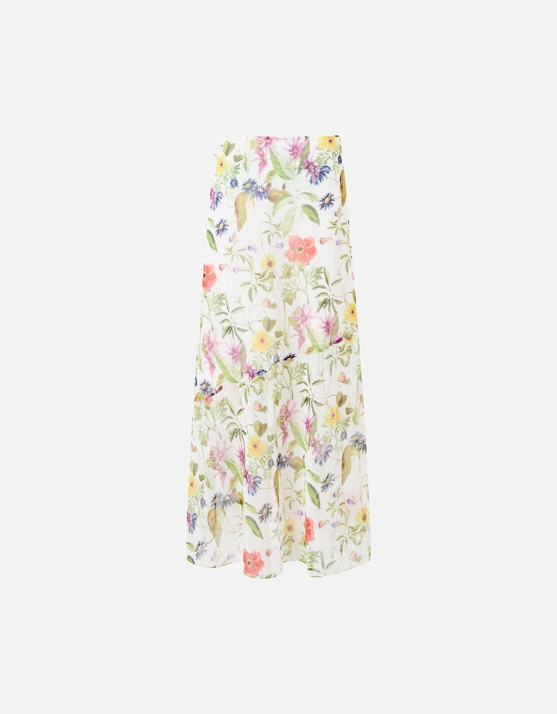 Monica Hallie Maxie Skirt White Multi