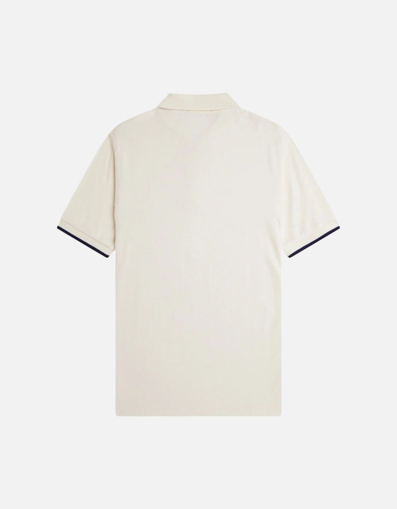 Crepe Pique Zip Neck Polo Shirt