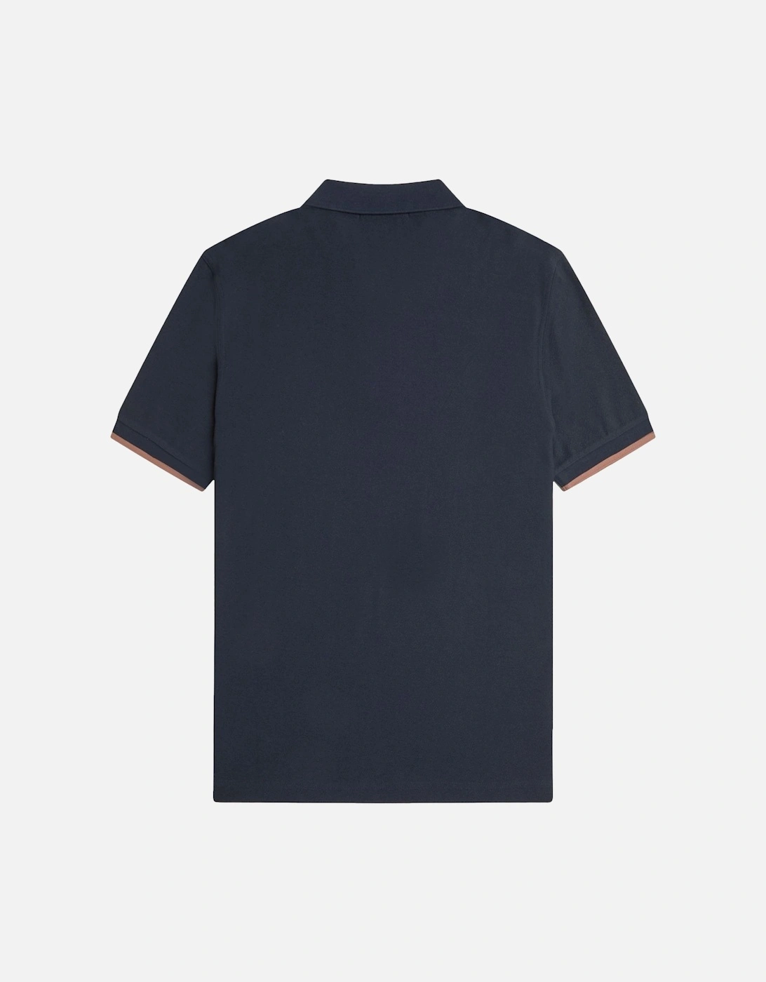 Crepe Pique Zip Neck Polo Shirt