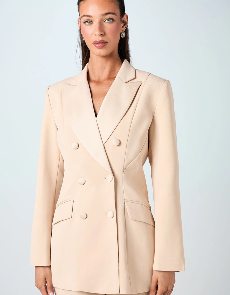 Premium Hourglass Silhouette Double Breasted Blazer