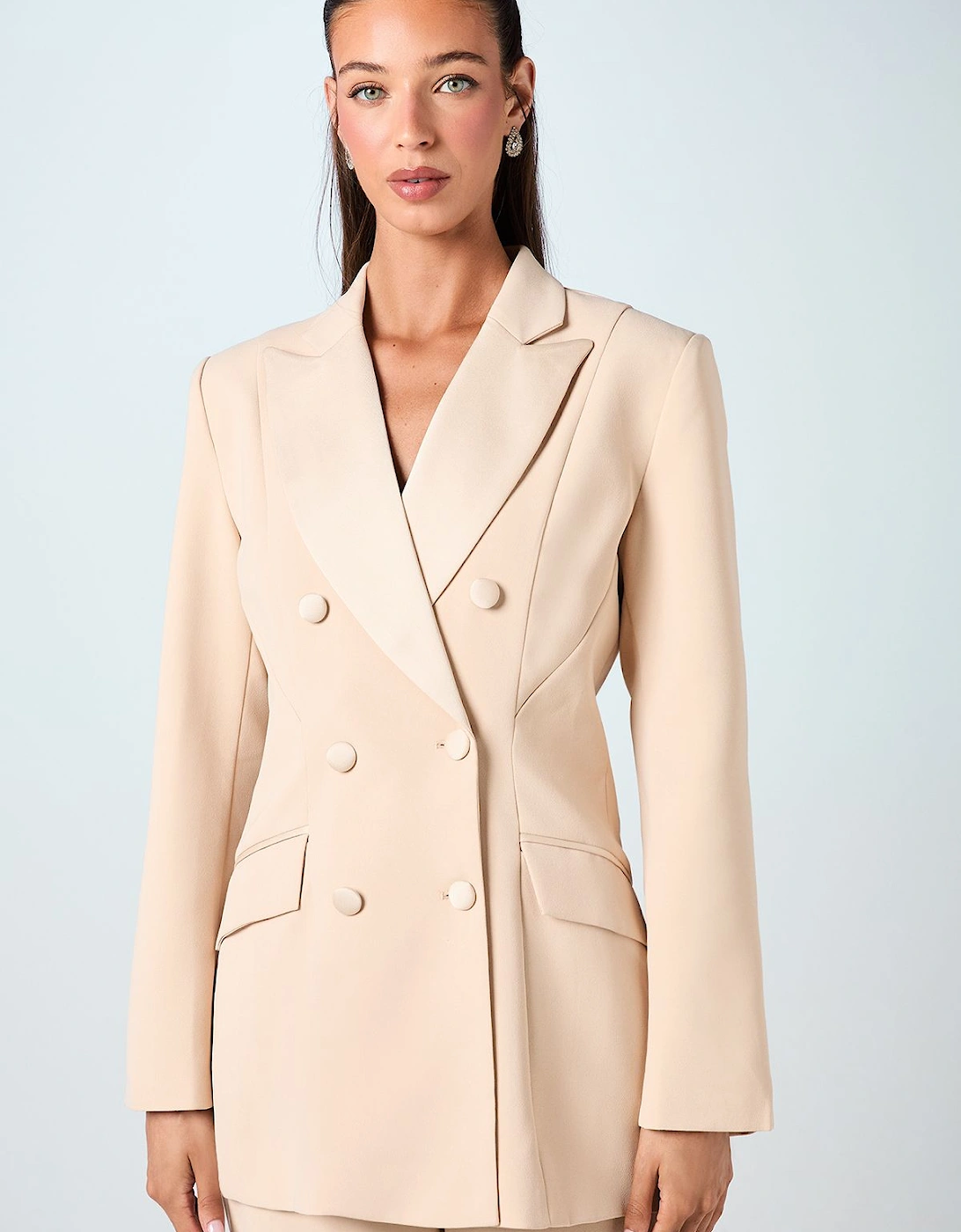 Premium Hourglass Silhouette Double Breasted Blazer, 2 of 1