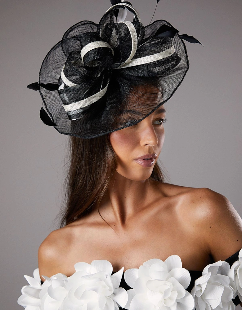 Loop And Feather Detail Fascinator