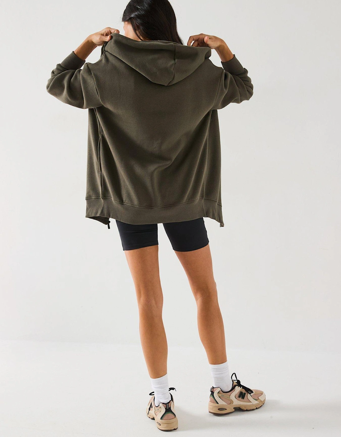 The Essential Zip Through Hoodie  - Green