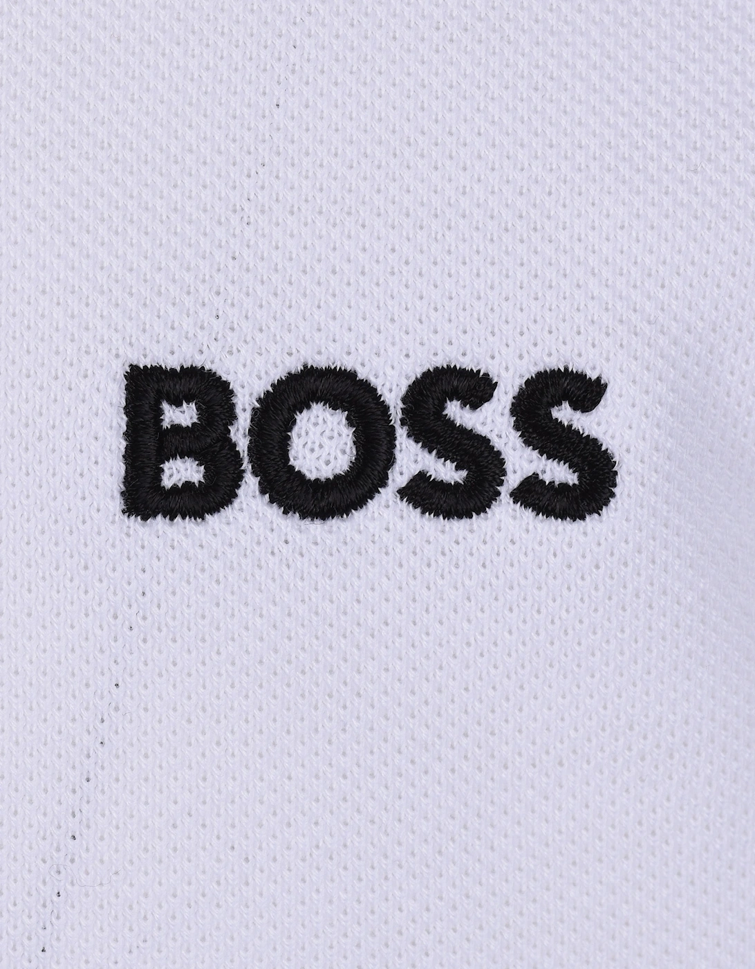 BOSS Green Paddy Polo Shirt White