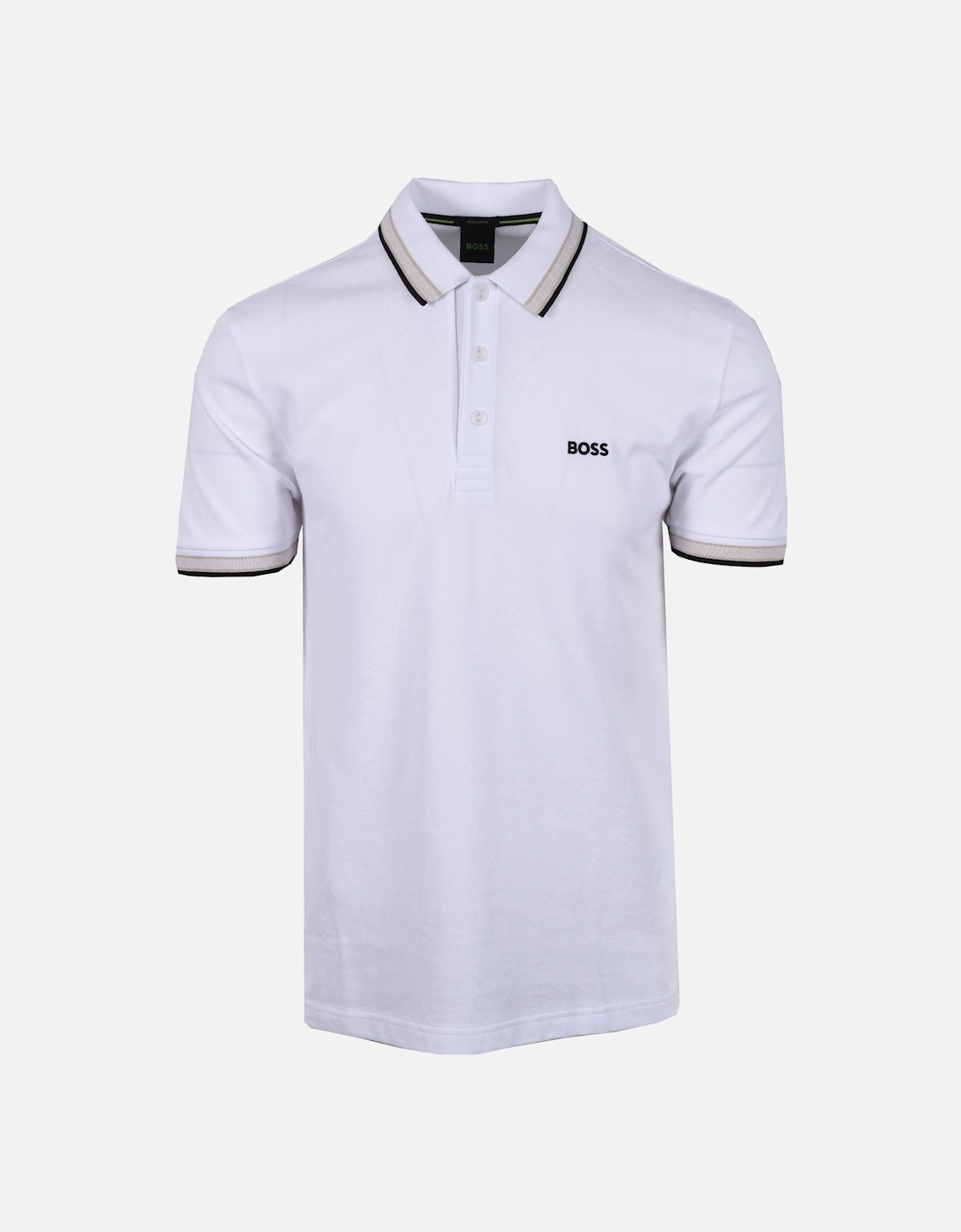 BOSS Green Paddy Polo Shirt White, 4 of 3