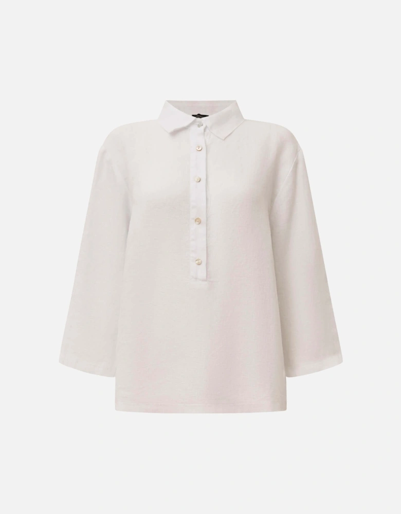 White Linen Blouse