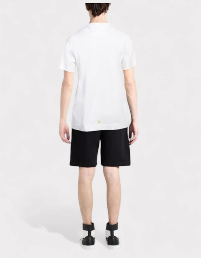 Slim Fit T-Shirt Circle Multi White