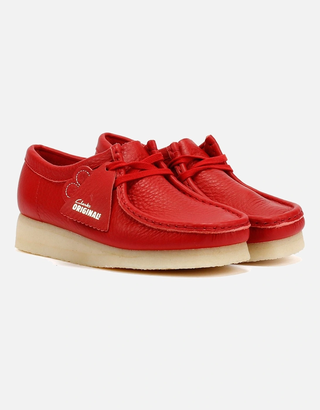 Originals Wallabee Leather Women's Red Shoes, 9 of 8