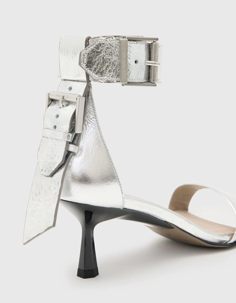 Noir Low Sandal - Silver
