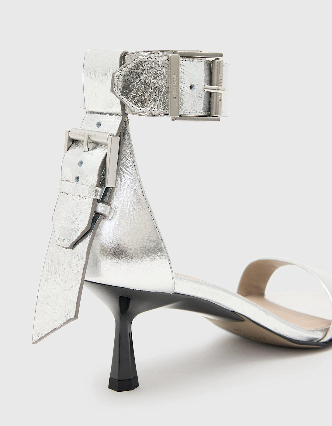 Noir Low Sandal - Silver