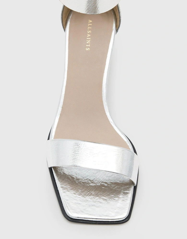 Noir Low Sandal - Silver