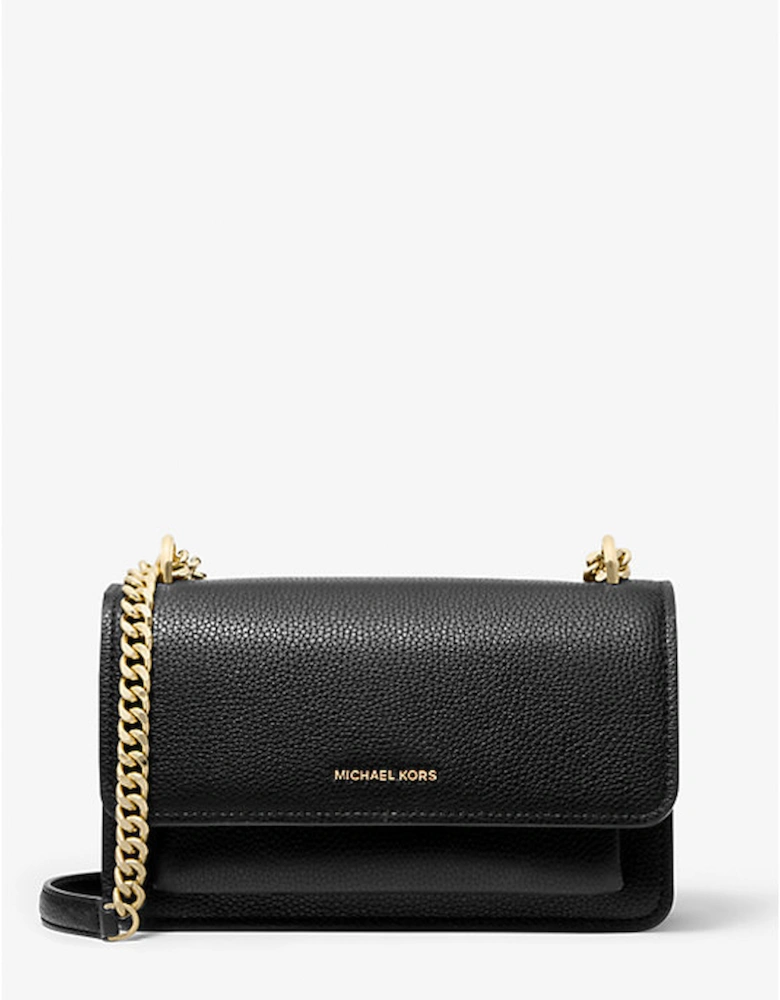 Claire Large Pebbled Leather Convertible Shoulder Bag