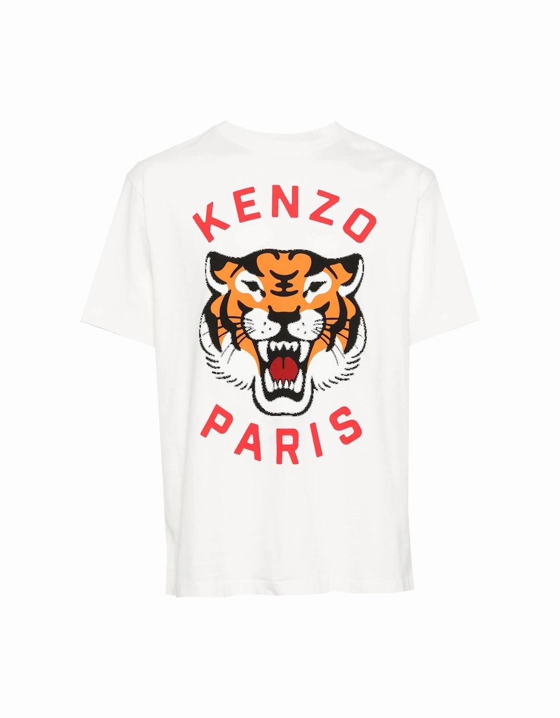 Lucky Tiger Printed T-Shirt in White, 6 of 5