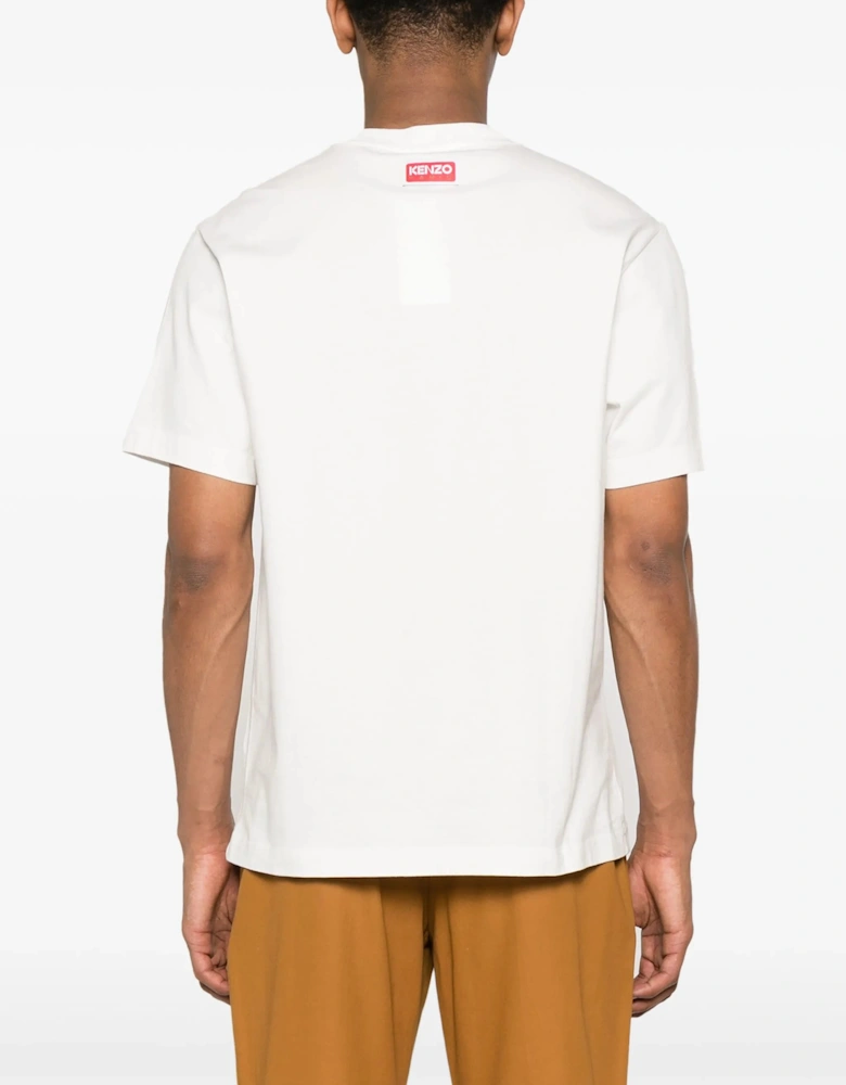 Lucky Tiger Printed T-Shirt in White