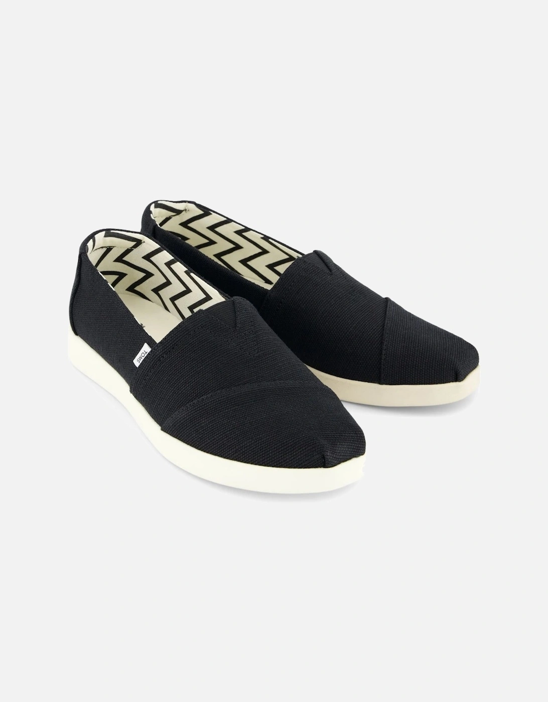 Alpargata Plus Heritage Canvas Women's Black Espadrilles, 5 of 4