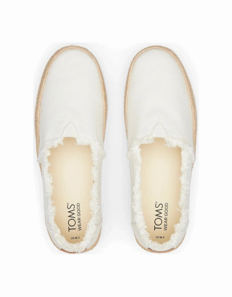 Valencia Canvas Women's White Espadrilles