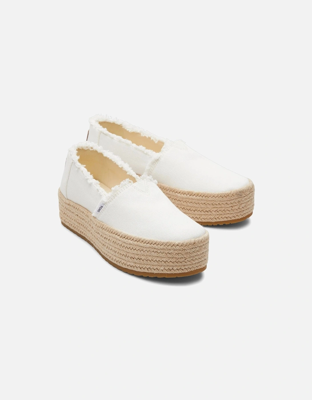 Valencia Canvas Women's White Espadrilles, 6 of 5
