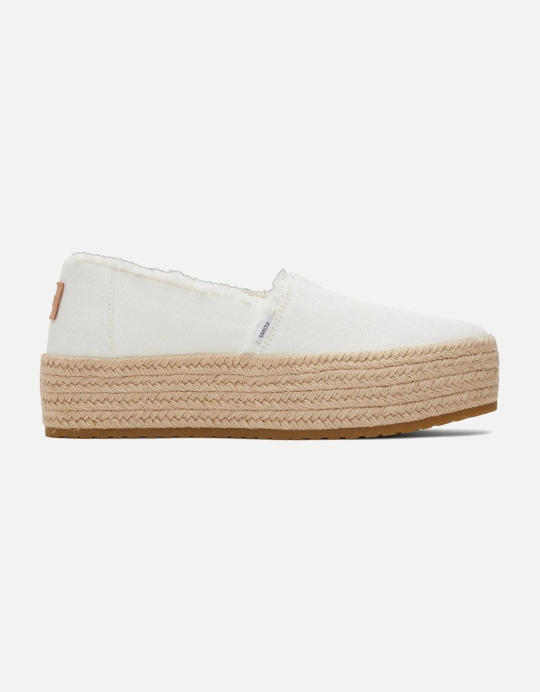 Valencia Canvas Women's White Espadrilles
