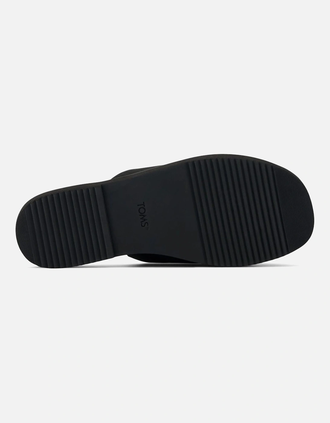 Mae Crossover Leather Women's Black Sandals