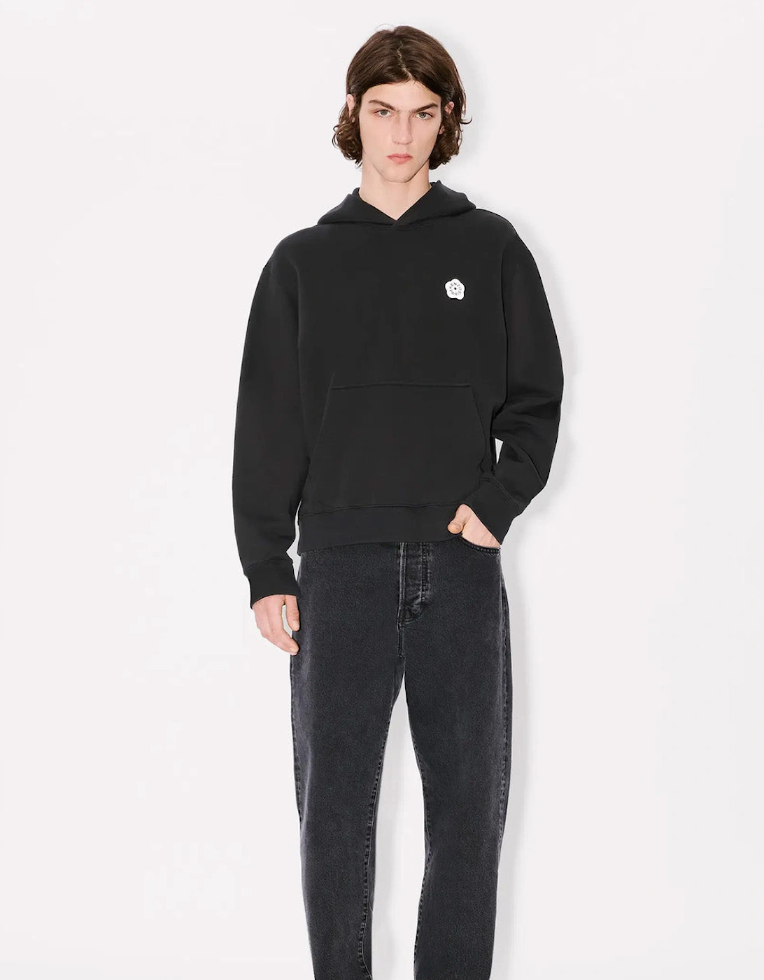 Boke Flower 2.0 Printed Hoodie in Black