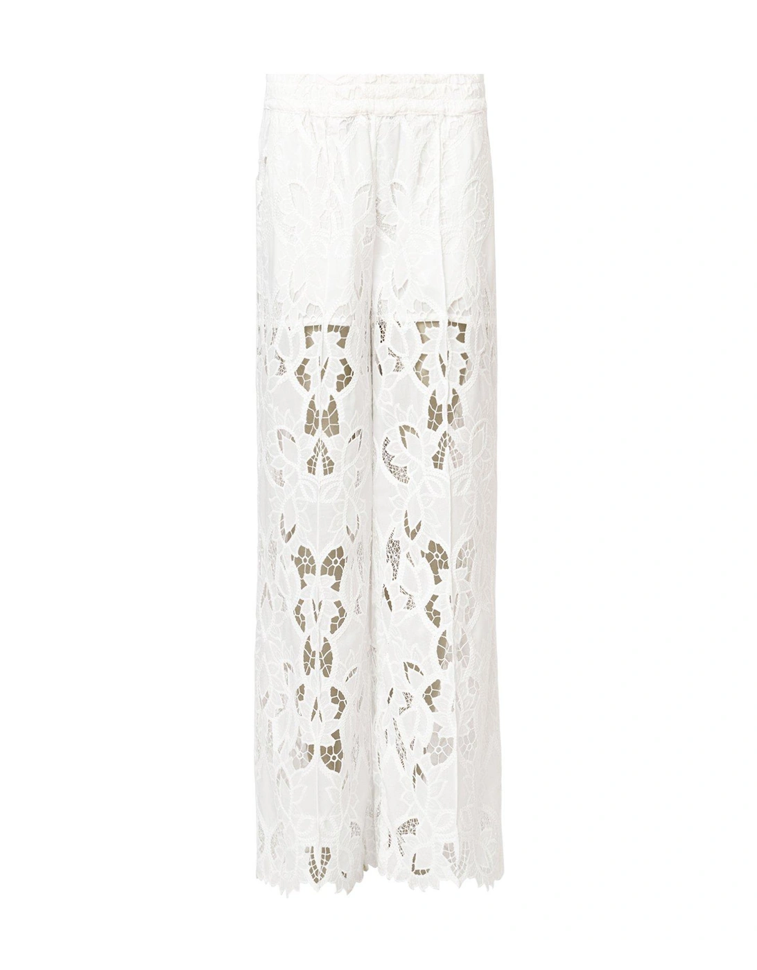 Charli Embroidered Trousers - White