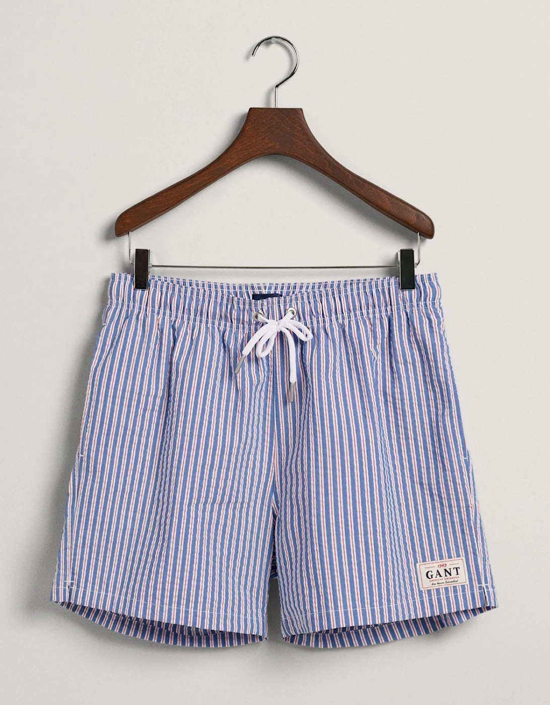 Classic Fit Seersucker Swim Shorts, 2 of 1