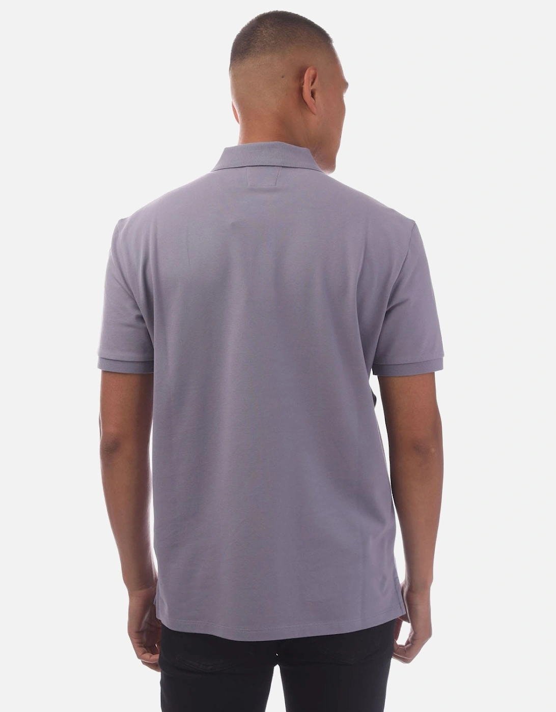Stretch Piquet Logo Polo Shirt, 3 of 2