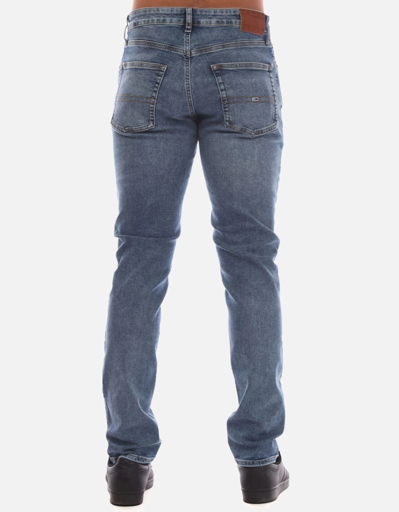 Scanton Flag Embroidery Slim-Fit Jeans