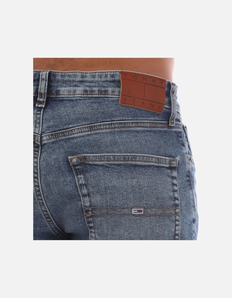 Scanton Flag Embroidery Slim-Fit Jeans