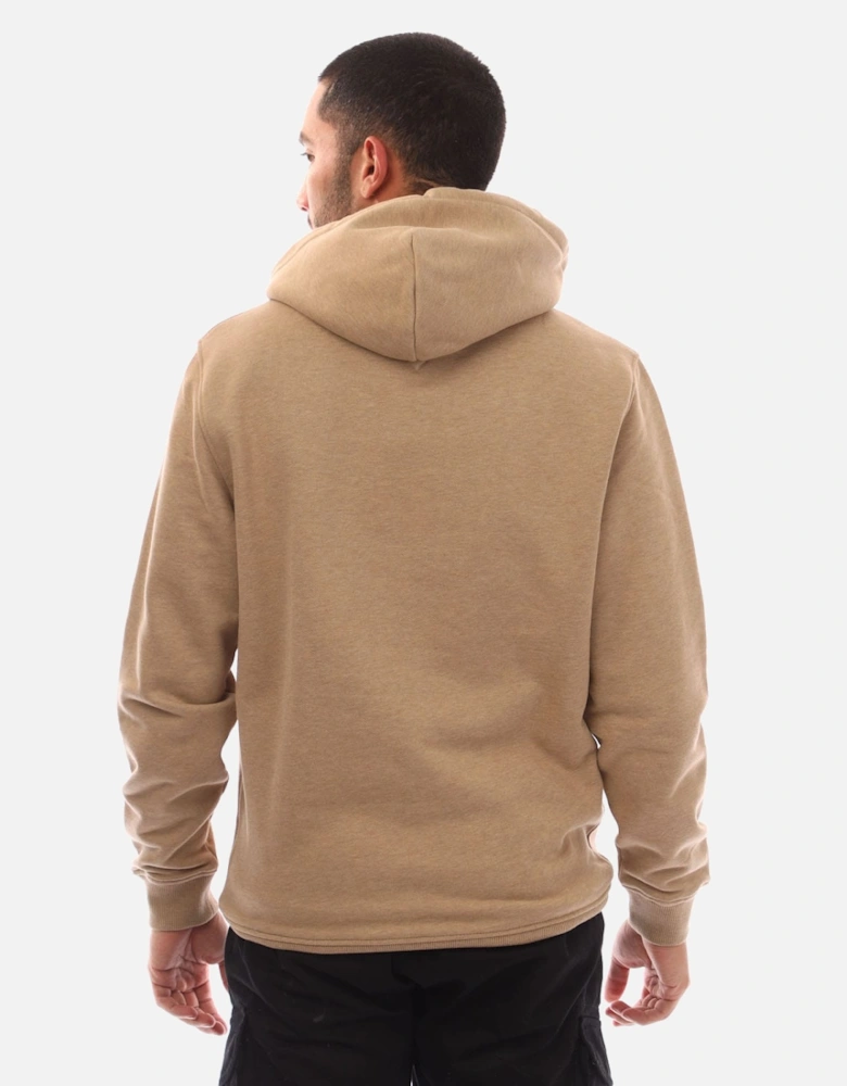 Tonal Badge Drawstring Hoodie