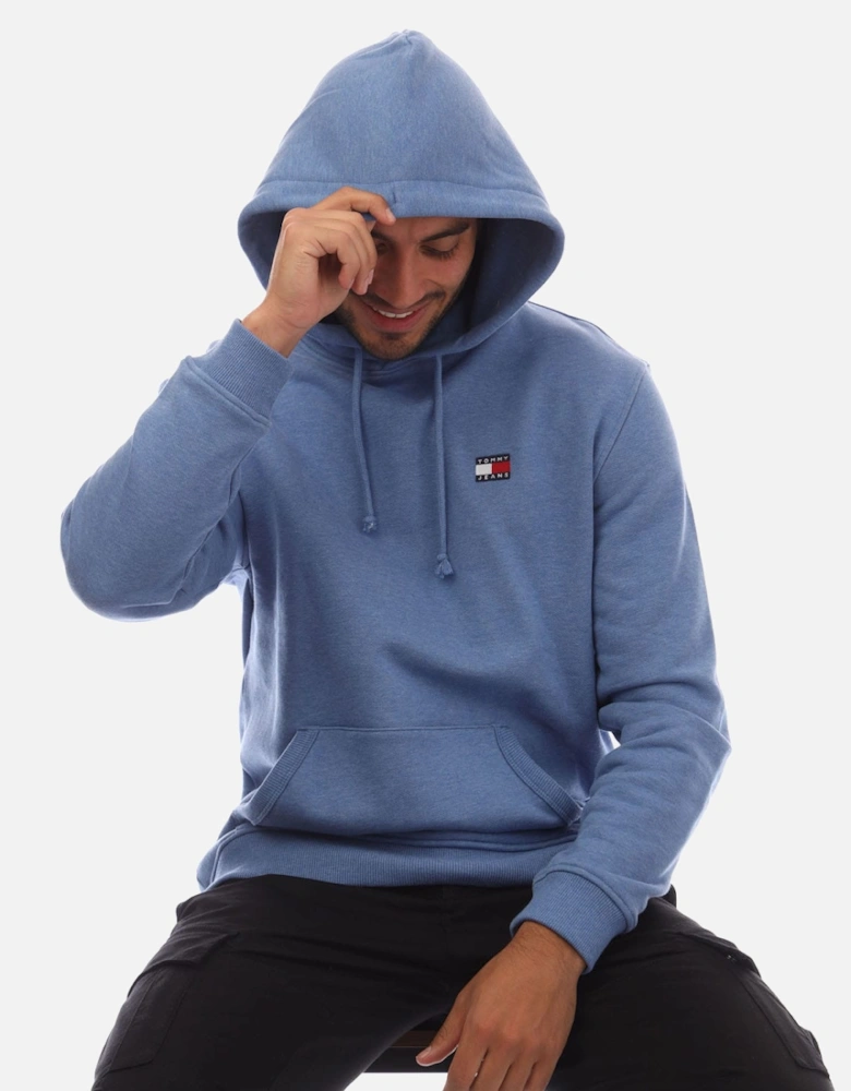 Tonal Badge Drawstring Hoodie