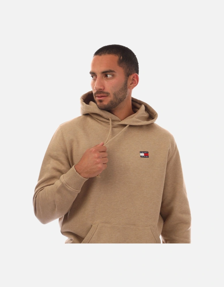 Tonal Badge Drawstring Hoodie