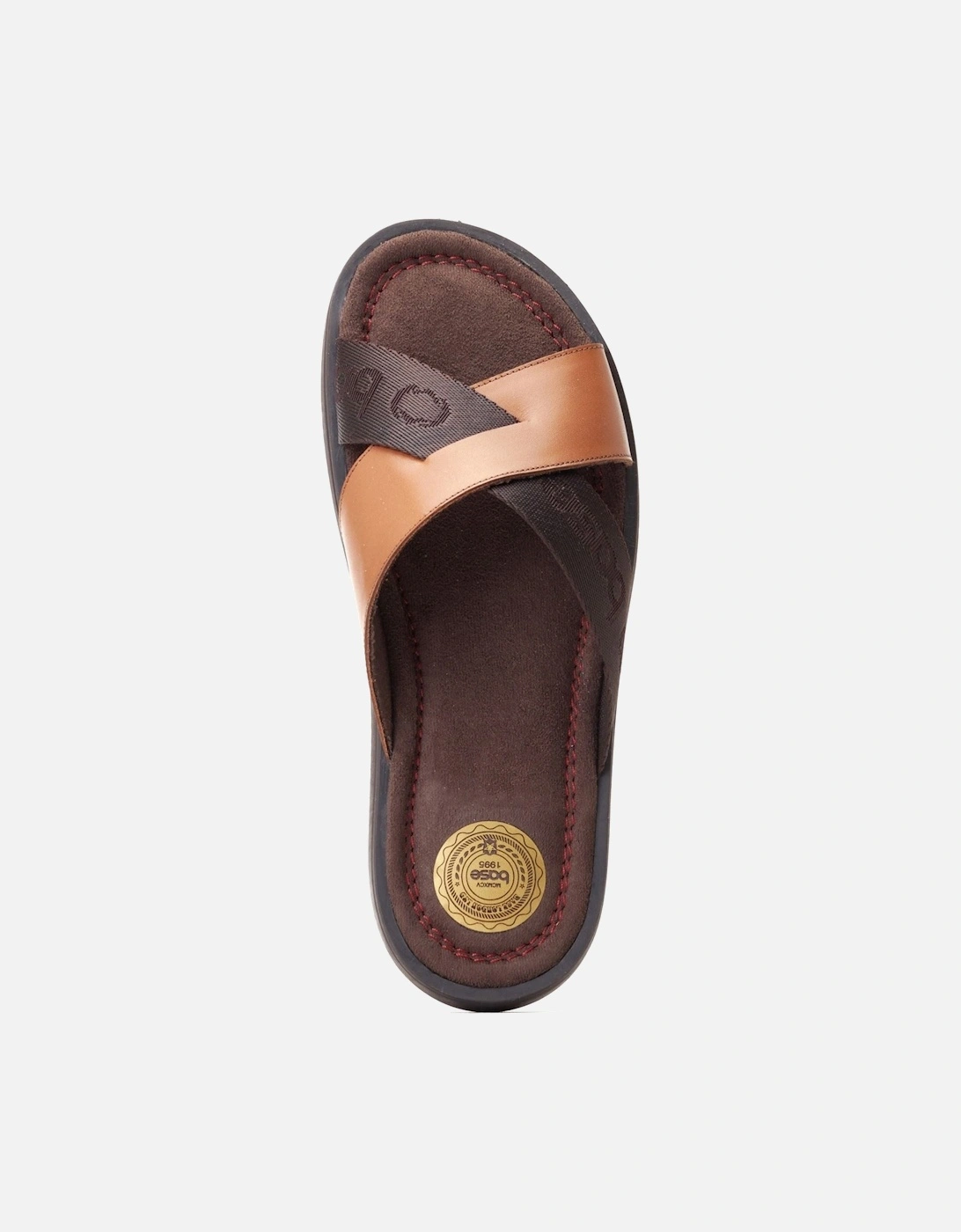 London Webb Leather Men's Burnt Tan Sandals