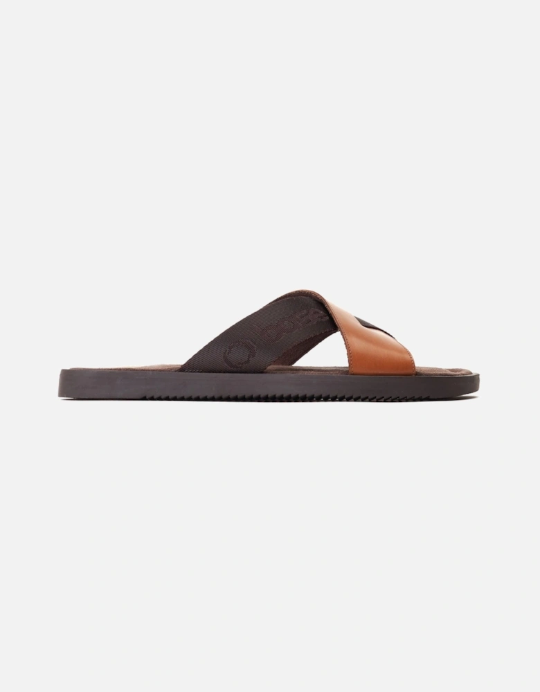 London Webb Leather Men's Burnt Tan Sandals