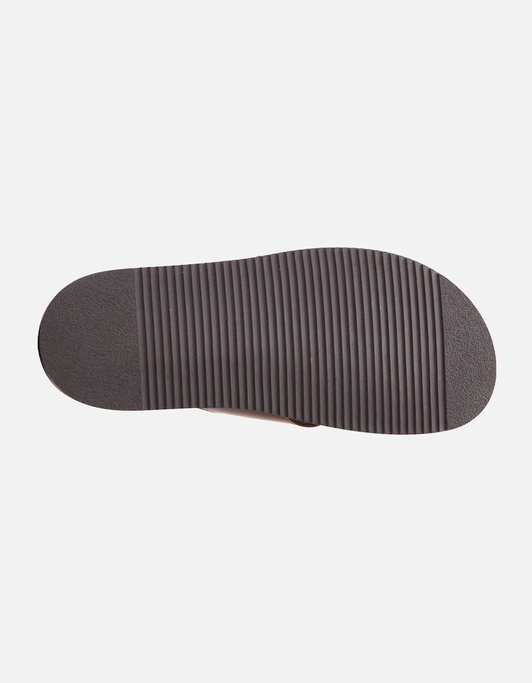 London Webb Leather Men's Burnt Brown Sandals