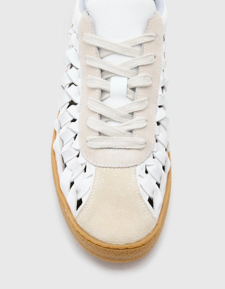Velma Woven Sneakers - White