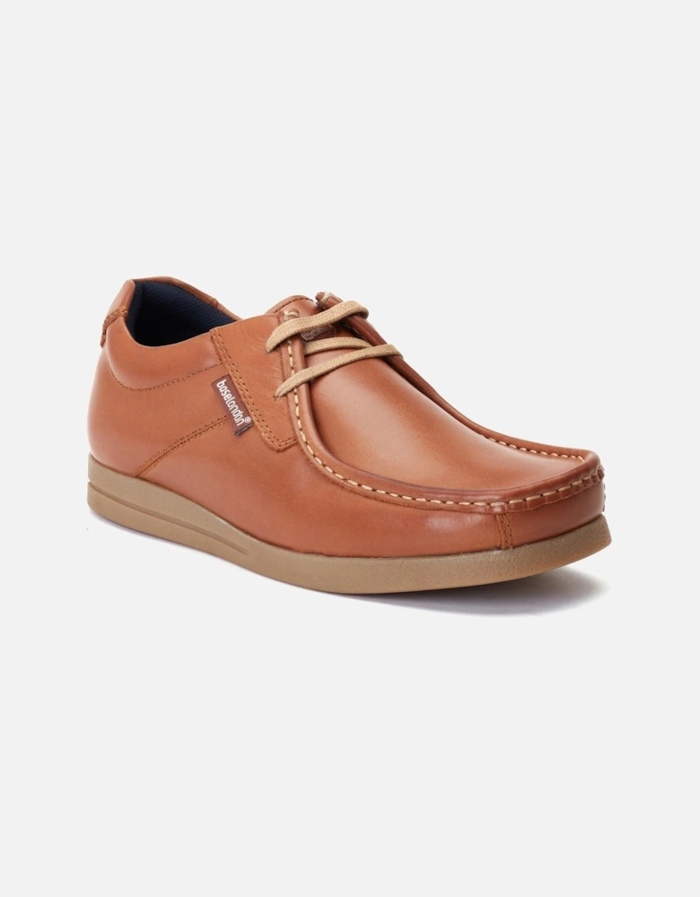 London Event Leather Men's SMU Tan Lace-Up Shoes