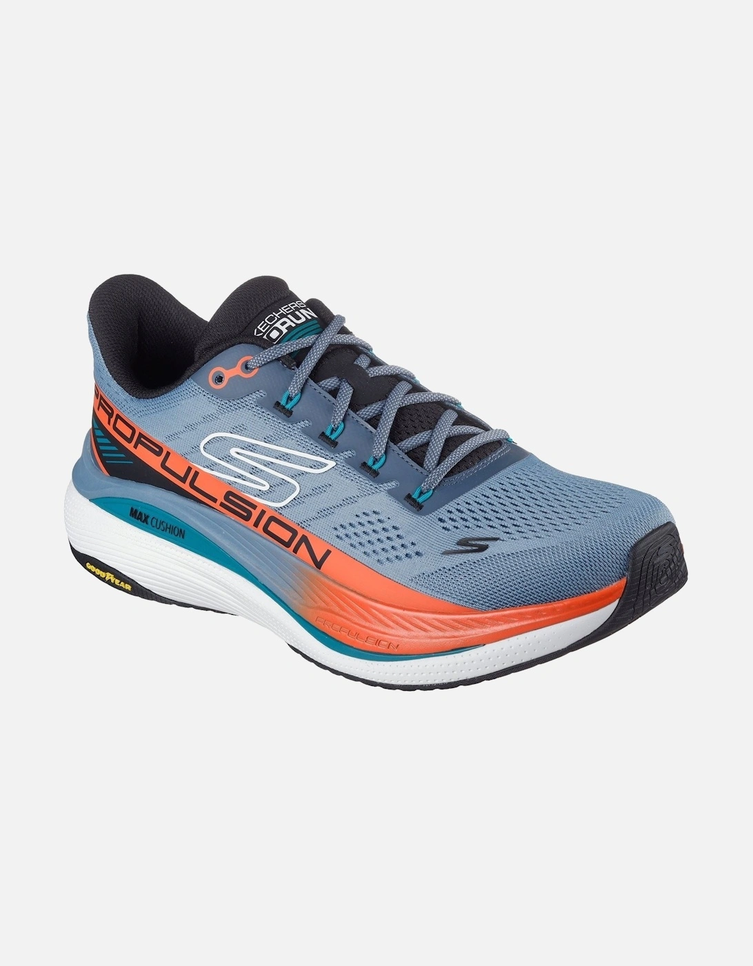 Men's Skechers Performance Max Cushioning Propulsion Textile Men's Slate Trainers - Blue - Size: 11