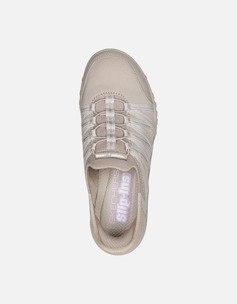 Breathe-Easy Roll-With-Me Knit Mesh Women's Taupe Trainers