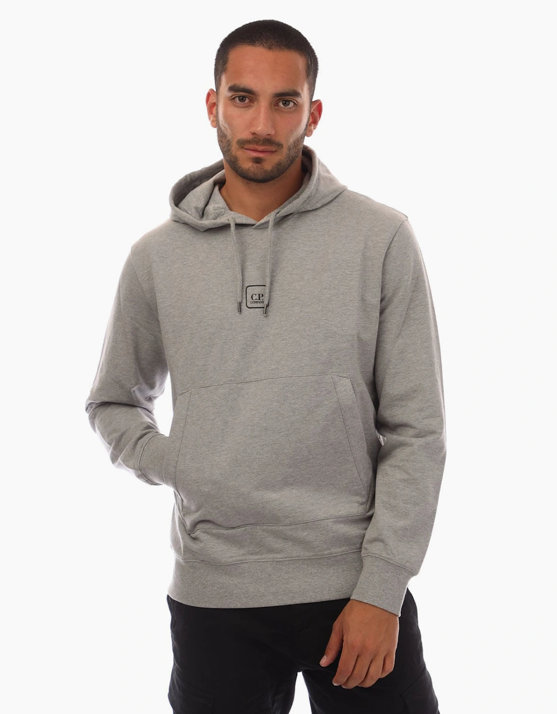 CP Company Men's Metropolis Series Graphic Hoodie - Grey - Size: 38