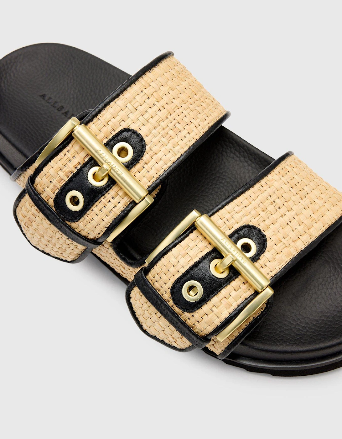 Sian Raffia Sandals - Light Brown