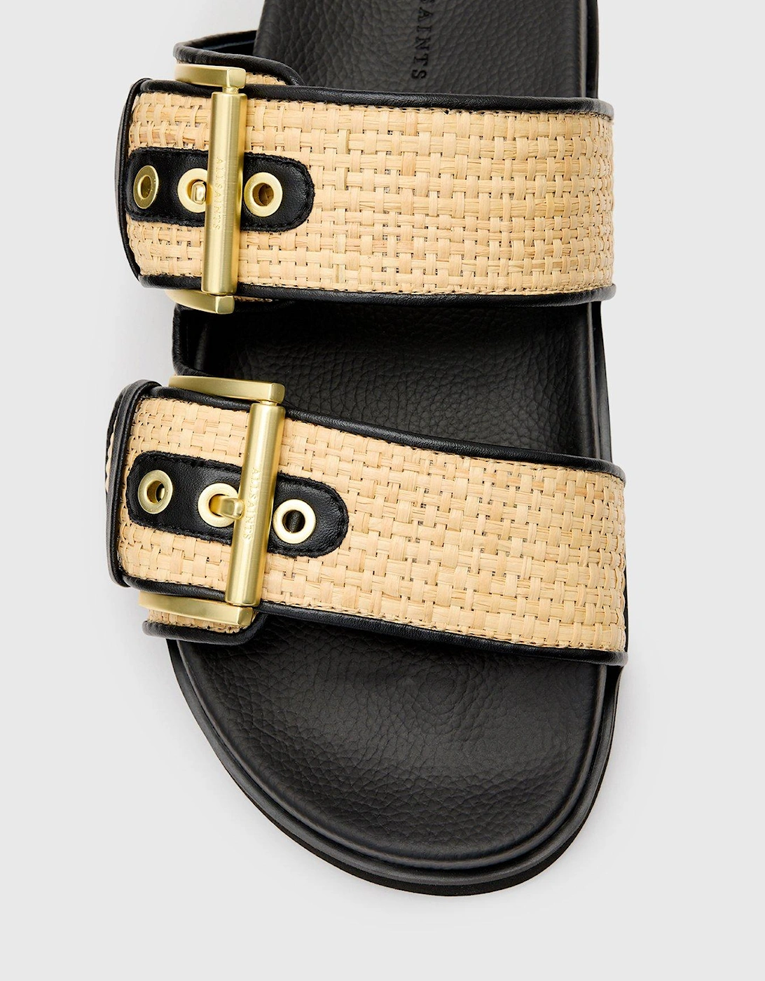 Sian Raffia Sandals - Light Brown
