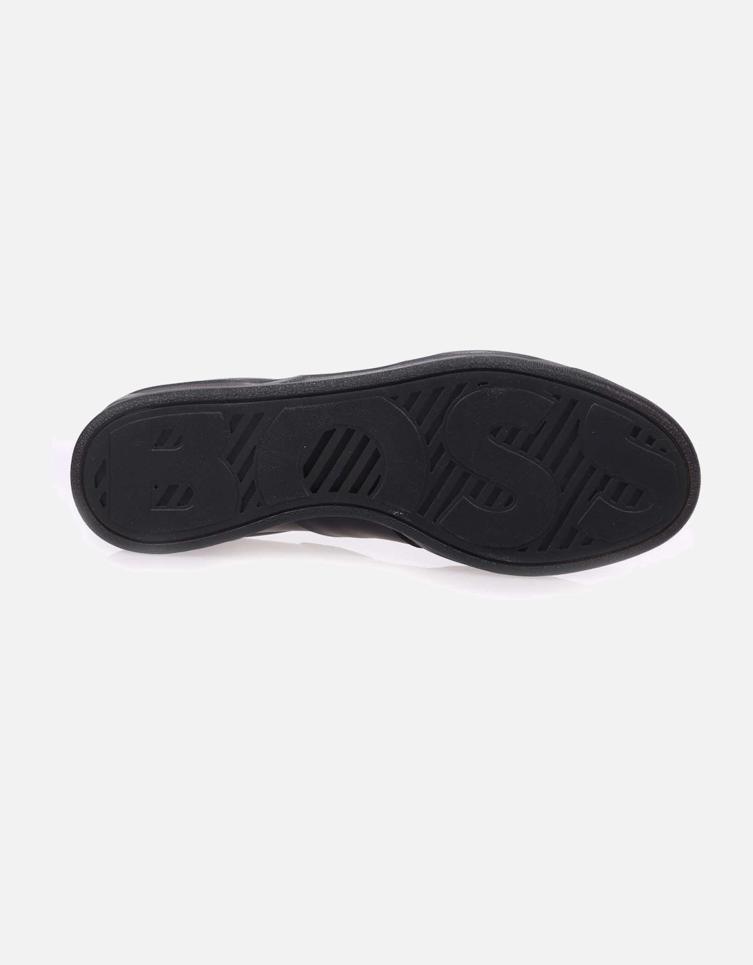 Foil Print Branding Leather-Suede Trainers